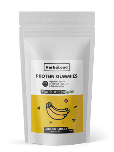 Picture of Herbaland Herbaland Protein Gummies, Organic Banana 600g