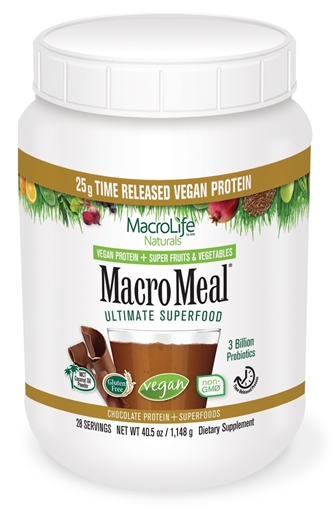 Picture of MacroLife Naturals MacroLife Naturals MacroMeal Vegan, Chocolate 1259g