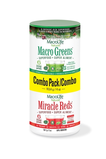 Picture of MacroLife Naturals MacroLife Naturals Greens & Reds Combo, 113.4g