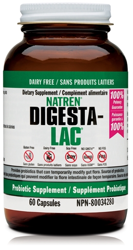 Picture of Natren Natren Digesta-Lac Dairy Free, 60 Capsules