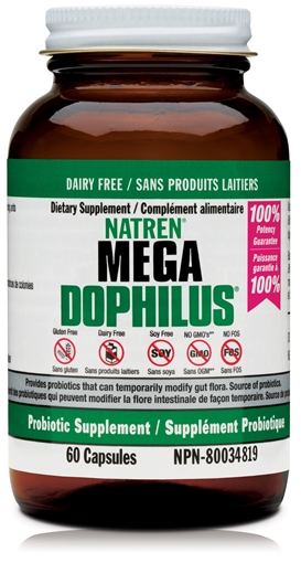 Picture of Natren Natren Megadophilus Dairy Free, 60 Capsules