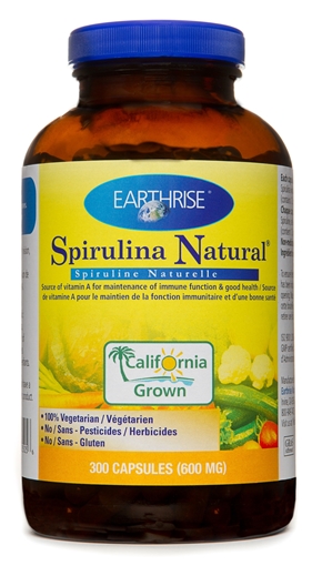 Picture of Earthrise Nutritionals Spirulina 600mg, 300 Capsules
