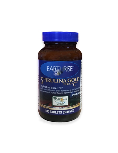 Picture of Earthrise Nutritionals Earthrise Nutritionals Spirulina Gold Plus "C" 500mg, 180 Tablets