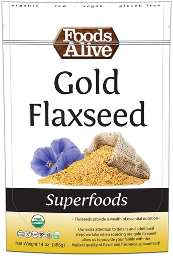 Picture of Foods Alive Inc. Gold Flaxseed - Organic, 6x395g