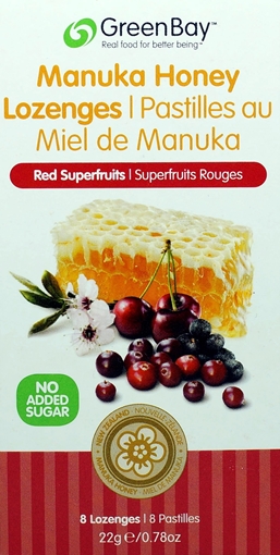 Picture of Green Bay Manuka Honey Green Bay Manuka Honey Lozenges, Red Superfruits 22 g