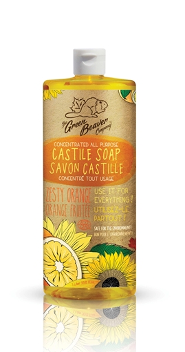 Picture of Green Beaver Co. Green Beaver All Purpose Castile Soap, Zesty Orange 1L