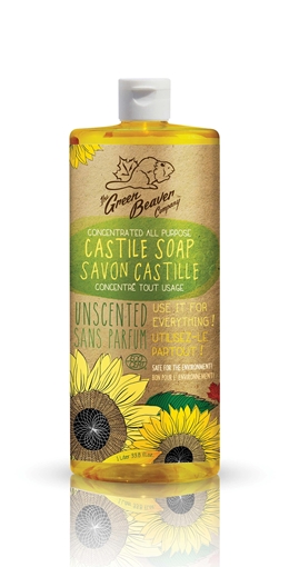 Picture of Green Beaver Co. Green Beaver All Purpose Castile Soap, Unscented 1L