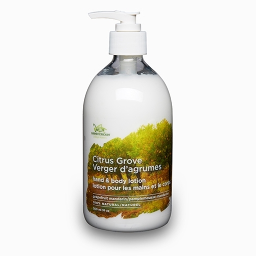 Picture of Green Cricket Green Cricket 100% Natural Hand & Body Lotion, Citrus Grove 500ml