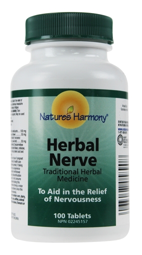Picture of Nature's Harmony Natures Harmony Herbal Nerve, 100 Tablets