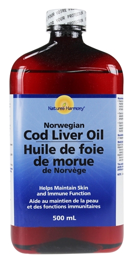 Picture of Nature's Harmony Natures Harmony Cod Liver Oil Plain Norwegian