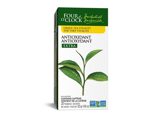 Picture of Four O'Clock Herbalist Four O'Clock Antioxidant Extra Green Tea, 20 Bags