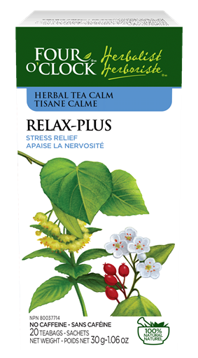 Picture of Four O'Clock Herbalist Four O'Clock Relax-Plus Herbal Tea, 20 Bags