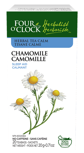 Picture of Four O'Clock Herbalist Four O'Clock Chamomile Herbal Tea, 20 Bags