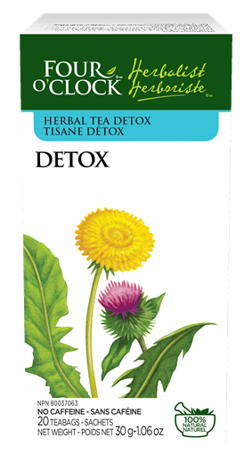 Picture of Four O'Clock Herbalist Four O'Clock Detox Herbal Tea, 20 Bags
