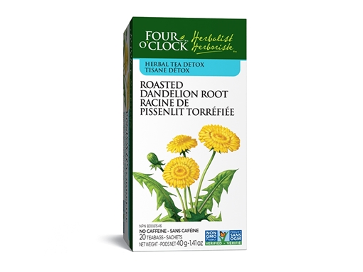 Picture of Four O'Clock Herbalist Four O'Clock Roasted Dandelion Root Herbal Tea, 20 Bags