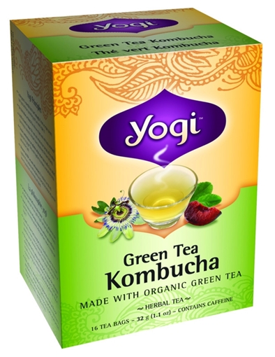 Picture of Yogi Organic Teas Yogi Green Tea with Kombucha, 16 Bags