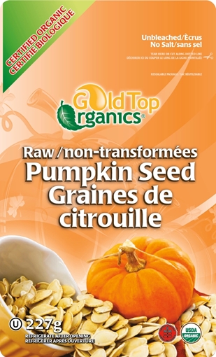 Picture of Gold Top Organics Gold Top Organics Pumpkin Seeds, 200g