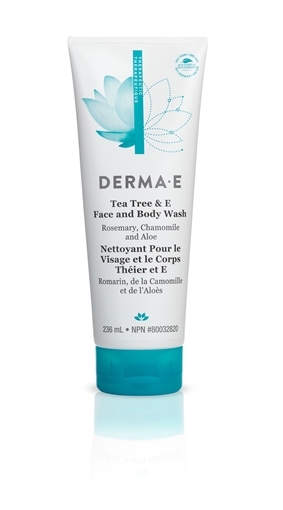 Picture of DERMA E Derma E Tea Tree & Vitamin E Face & Body Wash, 220ml