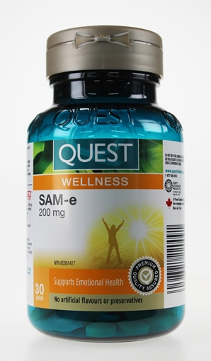 Picture of Quest Quest SAM-e 200mg Enteric Coated, 30 Tablets