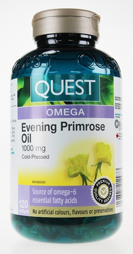 Picture of Quest Quest Evening Primrose Oil 1000 mg, 120 Soft Gel Capsules