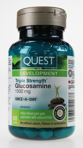 Picture of Quest Quest Triple Strength Glucosamine Sulfate 1500mg, 60 Tablets