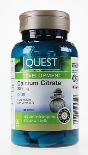 Picture of Quest Quest Calcium Citrate 300 mg Plus Magnesium & Vitamin D, 90 Tablets