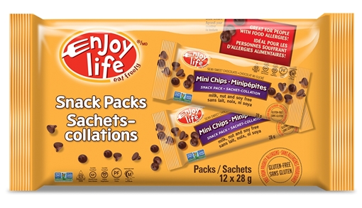 Picture of Enjoy Life Foods Enjoy Life Semi-Sweet Chocolate Mini Chips Snack Pack, 6x28g