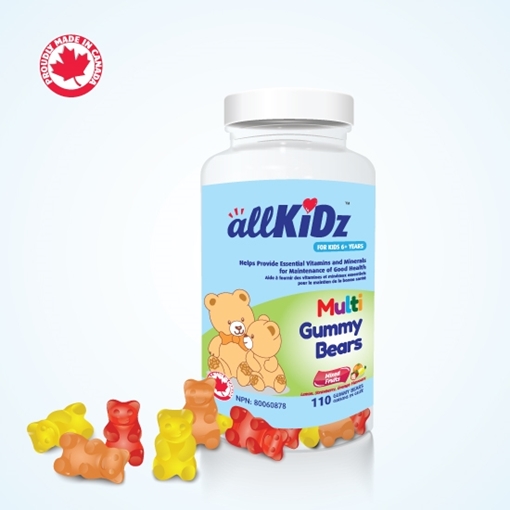 Picture of Allkidz Naturals Inc. AllKidz Naturals Multi Gummy Bears, 110 Count