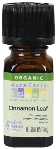 Picture of Aura Cacia Aura Cacia Organic Cinnamon Leaf Essential Oil, 7.4ml