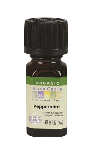 Picture of Aura Cacia Aura Cacia Organic Peppermint Essential Oil, 7.4ml