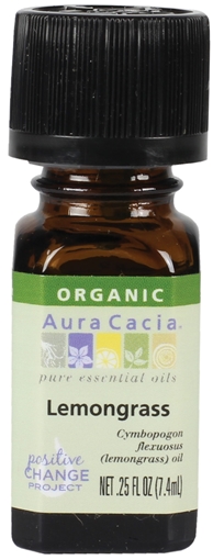 Picture of Aura Cacia Aura Cacia Organic Lemongrass Essential Oil, 7.4ml