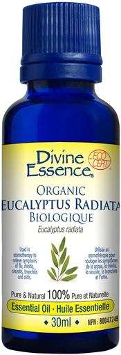 Picture of Divine Essence Divine Essence Eucalyptus Radiata Organic Essential Oil, 30ml