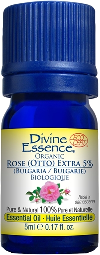 Picture of Divine Essence Divine Essence Rose (Otto) Extra 5% (Organic), 5ml