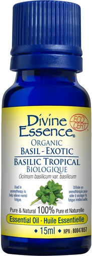Picture of Divine Essence Divine Essence Basil Exotic (Organic), 15ml