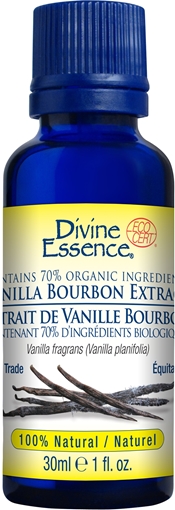 Picture of Divine Essence Divine Essence Vanilla Bourbon Extract (Organic), 30ml
