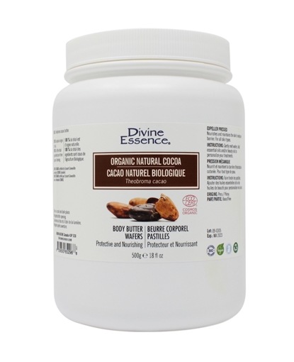 Picture of Divine Essence Divine Essence Organic Cocoa Body Butter Wafers, 500g