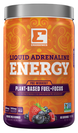 Picture of Ergogenics Nutrition Ergogenics Liquid Adrenaline Energy, Berry 450g