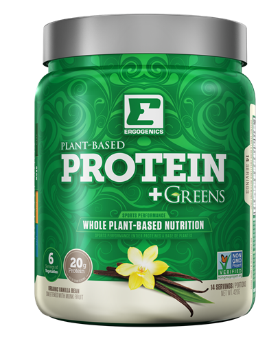Picture of Ergogenics Nutrition Ergogenics Plant Protein +Greens, Vanilla 420g