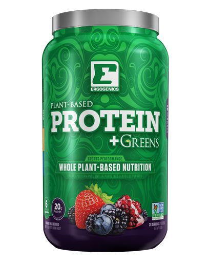 Picture of Ergogenics Nutrition Ergogenics Plant Protein +Greens, Berry 840g