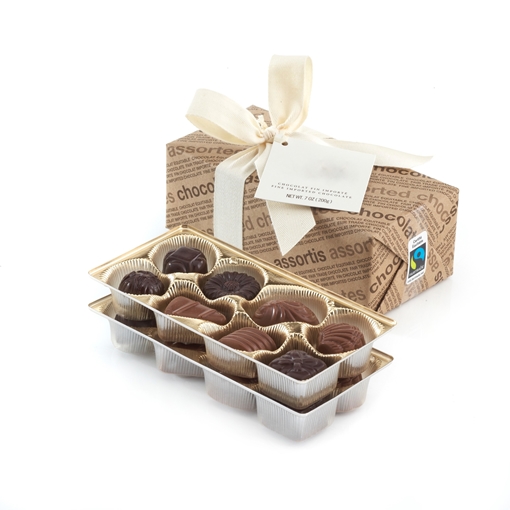 Picture of Galerie au Chocolat Galerie au Chocolat Fairtrade Chocolate Gift Box, 200g