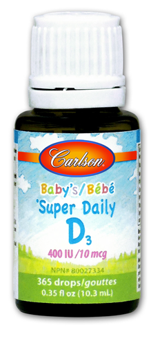 Picture of Carlson Laboratories Carlson Baby's Super Daily D3 400 IU, 10.3ml
