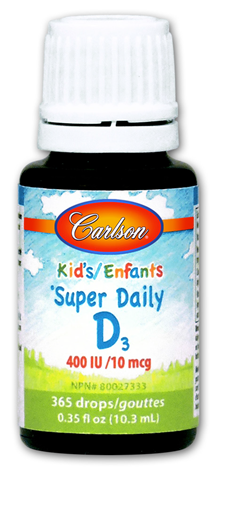 Picture of Carlson Laboratories Carlson Kid's Super Daily D3 400 IU, 10.3ml