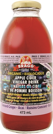Picture of Bragg Live Foods Bragg Apple Cider Vinegar Drink, Concord Grape-Acai 473ml