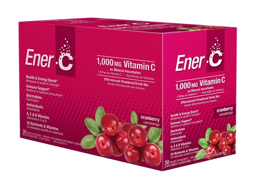 Picture of Ener-C Ener-C 1,000mg Vitamin C Drink Mix, Cranberry 30 Pack