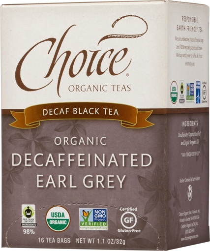 Picture of Choice Organic Teas Choice Organic Decaffeinated Earl Grey Tea, 16 Bags