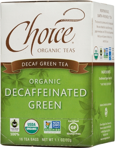 Picture of Choice Organic Teas Choice Organic Decaffeinated Green Tea, 16 Bags