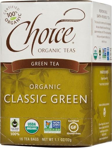 Picture of Choice Organic Teas Choice Organic Classic Green Tea, 16 Bags