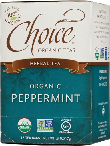 Picture of Choice Organic Teas Choice Organic Peppermint Tea, 16 Bags