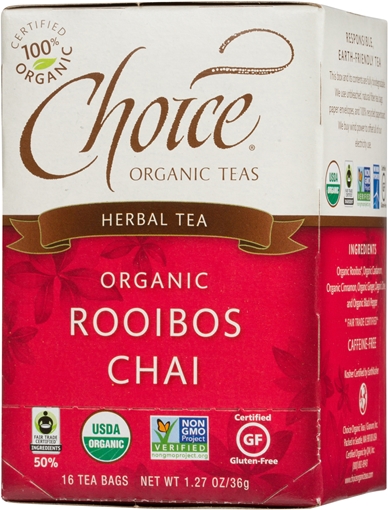 Picture of Choice Organic Teas Choice Organic Rooibos Chai Tea, 16 Bags