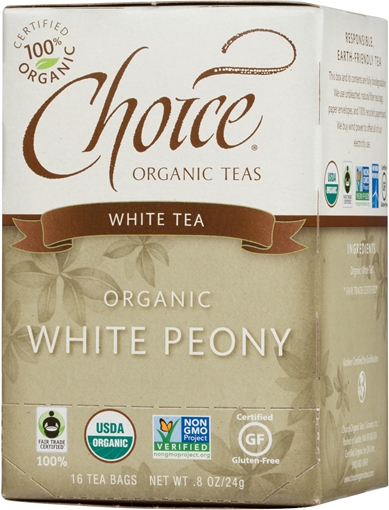 Picture of Choice Organic Teas Choice Organic White Peony Tea, 16 Bags